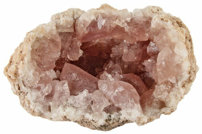 2.25" Beautiful, Pink Amethyst Geode Section - Argentina